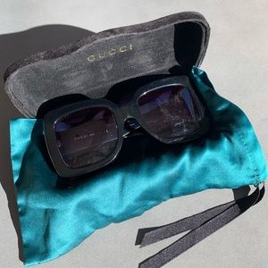 Big square Gucci sunglasses